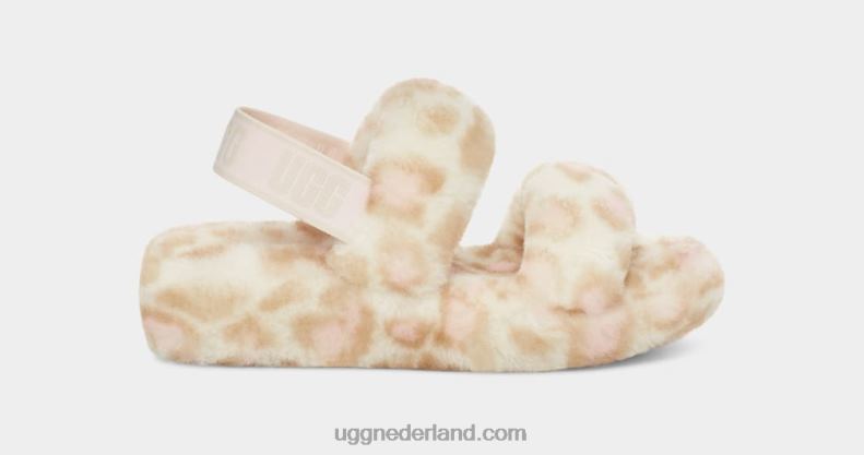 vrouwen wit UGG oh ja panterprint 686ZP816