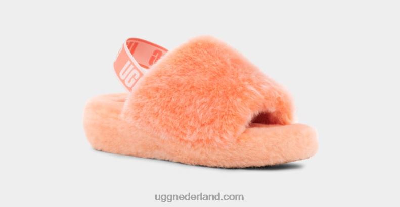 vrouwen zacht koraal UGG pluis ja schuifveer 686ZP71