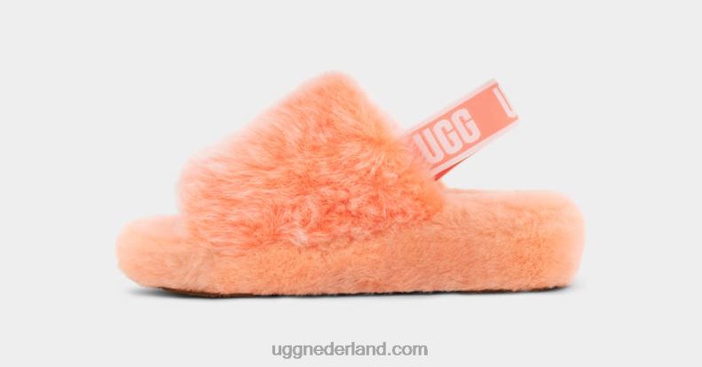 vrouwen zacht koraal UGG pluis ja schuifveer 686ZP71