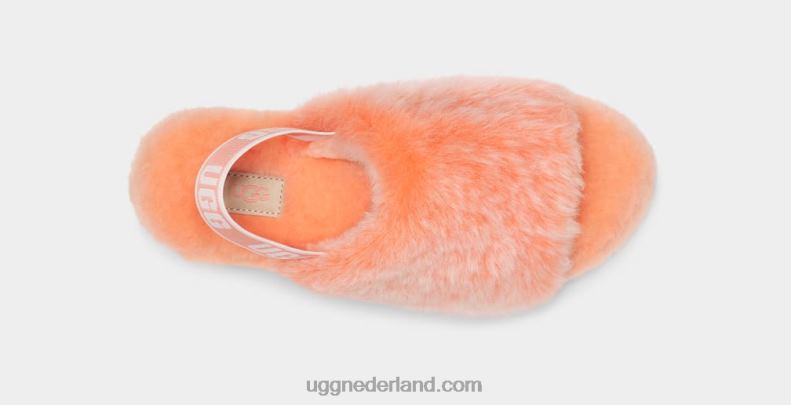 vrouwen zacht koraal UGG pluis ja schuifveer 686ZP71