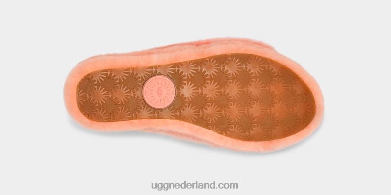 vrouwen zacht koraal UGG pluis ja schuifveer 686ZP71
