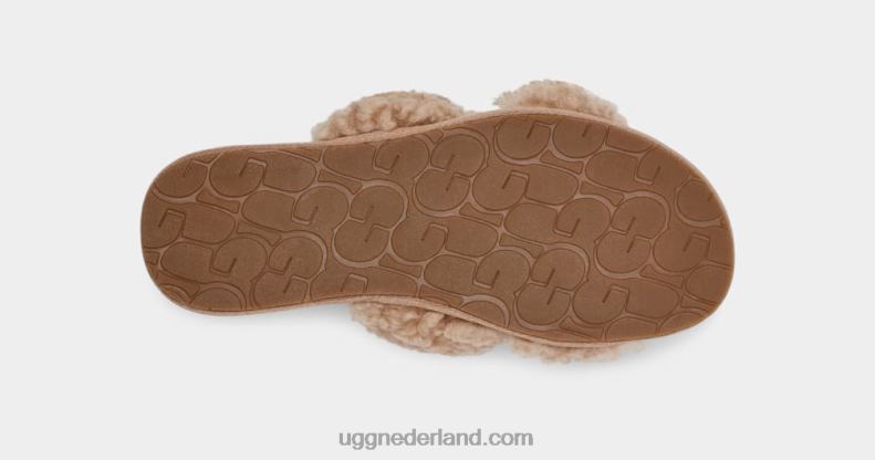 vrouwen zand UGG maxi krullende scuffetta 686ZP682