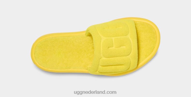 vrouwen zonnig geel UGG mini glijbaan 686ZP489