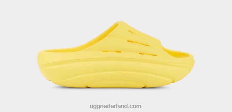 vrouwen zonnig geel UGG schuim glijbaan 686ZP380