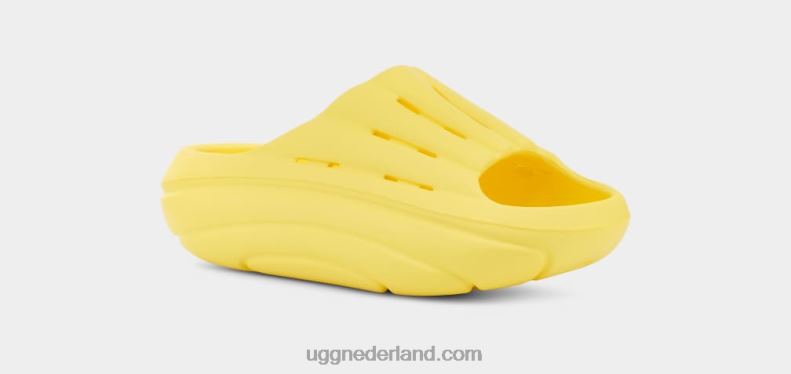 vrouwen zonnig geel UGG schuim glijbaan 686ZP380