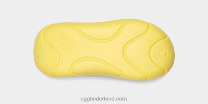 vrouwen zonnig geel UGG schuim glijbaan 686ZP380