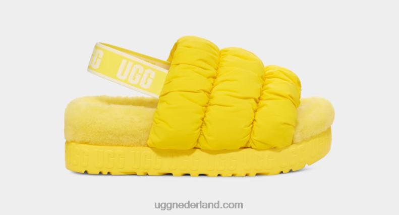vrouwen zonnig geel UGG scrunchita 686ZP536