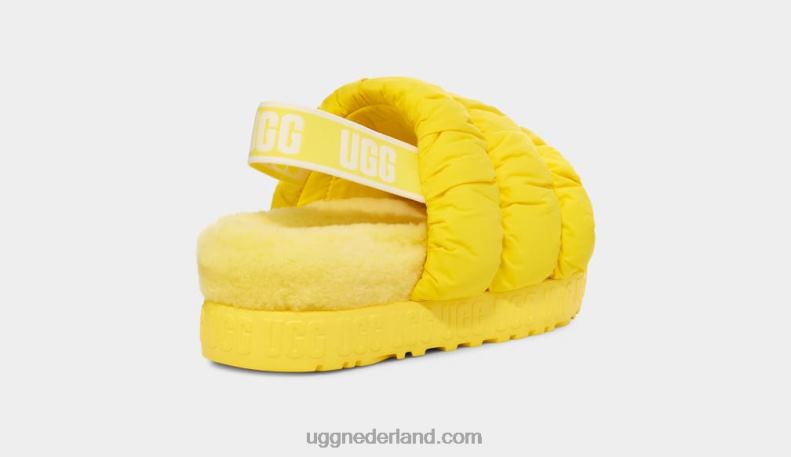 vrouwen zonnig geel UGG scrunchita 686ZP536