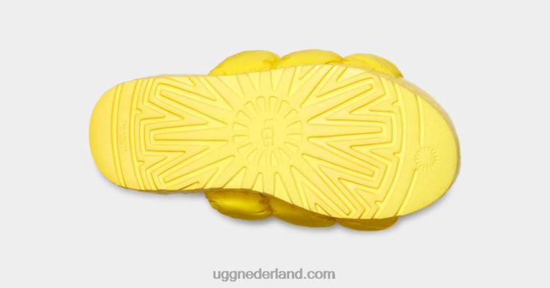 vrouwen zonnig geel UGG scrunchita 686ZP536