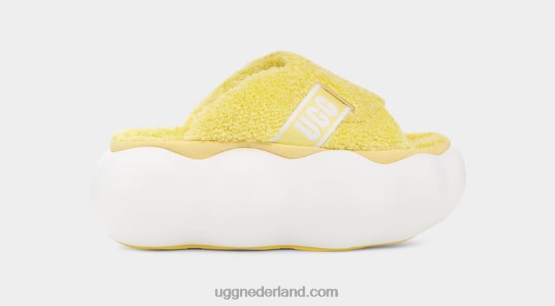 vrouwen zonnig geel UGG suikerwolk glijbaan 686ZP342