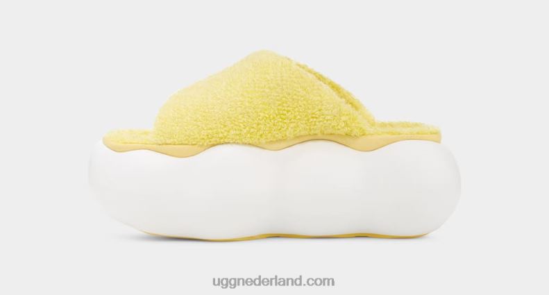 vrouwen zonnig geel UGG suikerwolk glijbaan 686ZP342