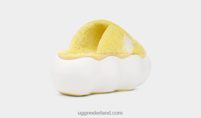 vrouwen zonnig geel UGG suikerwolk glijbaan 686ZP342