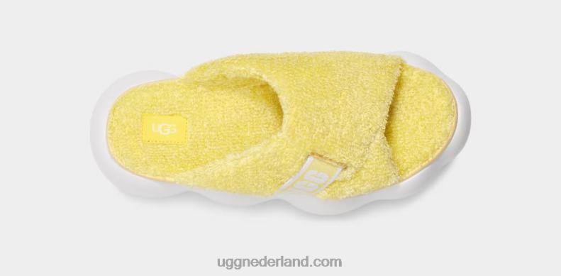 vrouwen zonnig geel UGG suikerwolk glijbaan 686ZP342