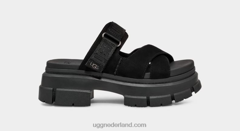 vrouwen zwart UGG ashton glijbaan 686ZP464