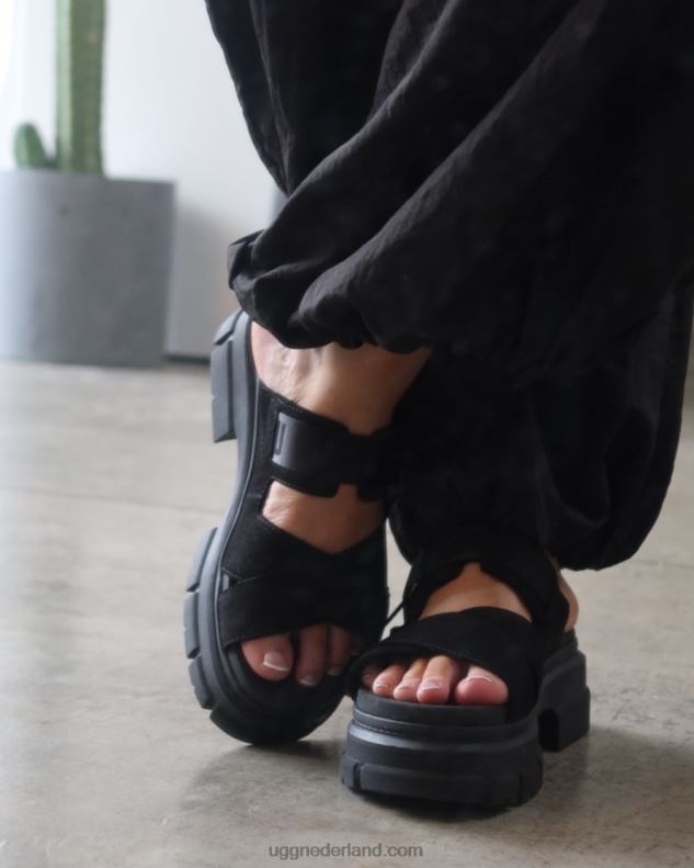 vrouwen zwart UGG ashton glijbaan 686ZP464