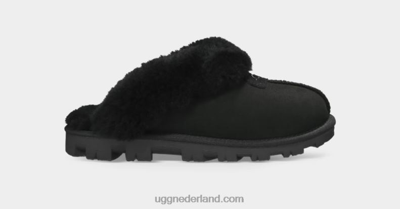 vrouwen zwart UGG flirt pantoffel 686ZP487
