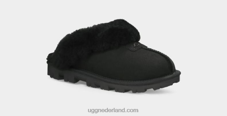 vrouwen zwart UGG flirt pantoffel 686ZP487