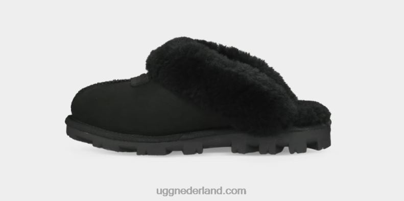 vrouwen zwart UGG flirt pantoffel 686ZP487