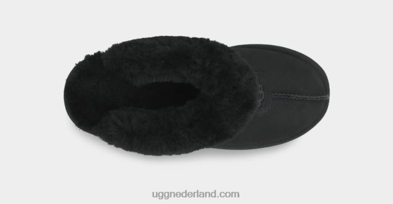 vrouwen zwart UGG flirt pantoffel 686ZP487