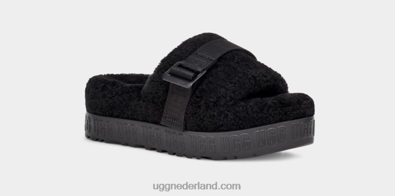vrouwen zwart UGG fluffita 686ZP836