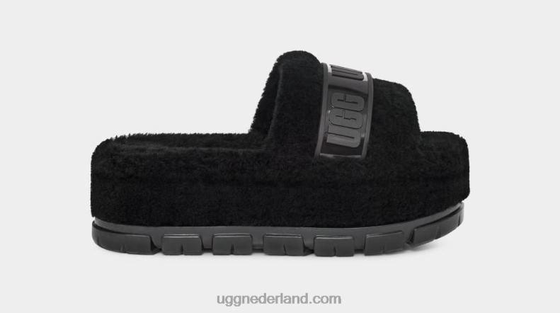 vrouwen zwart UGG fluffita duidelijk 686ZP734