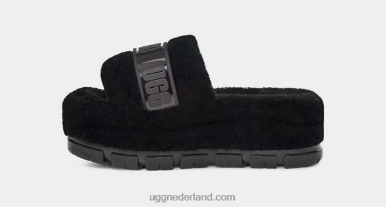 vrouwen zwart UGG fluffita duidelijk 686ZP734