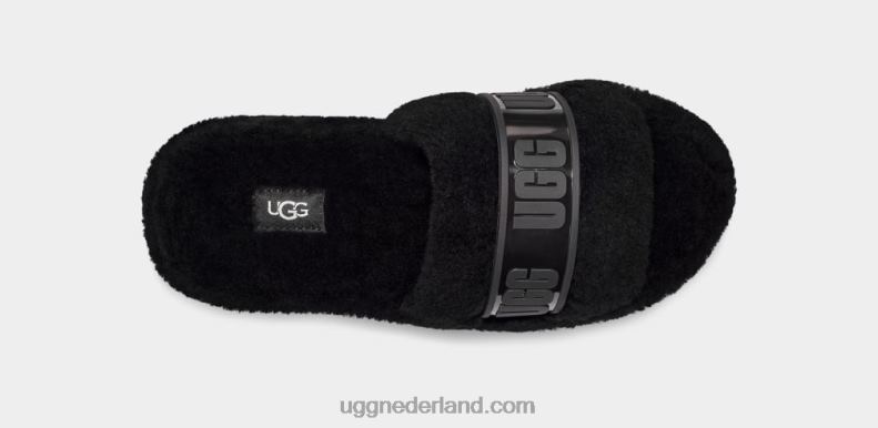 vrouwen zwart UGG fluffita duidelijk 686ZP734
