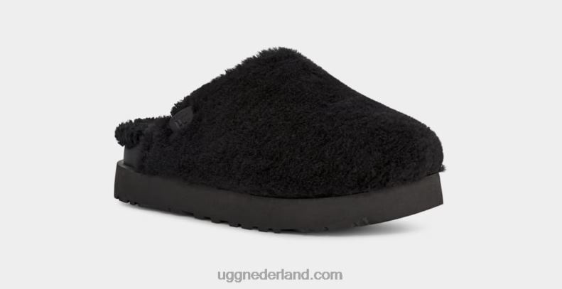 vrouwen zwart UGG fuzz suiker glijbaan 686ZP2100