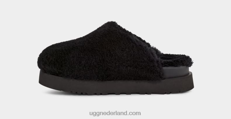 vrouwen zwart UGG fuzz suiker glijbaan 686ZP2100