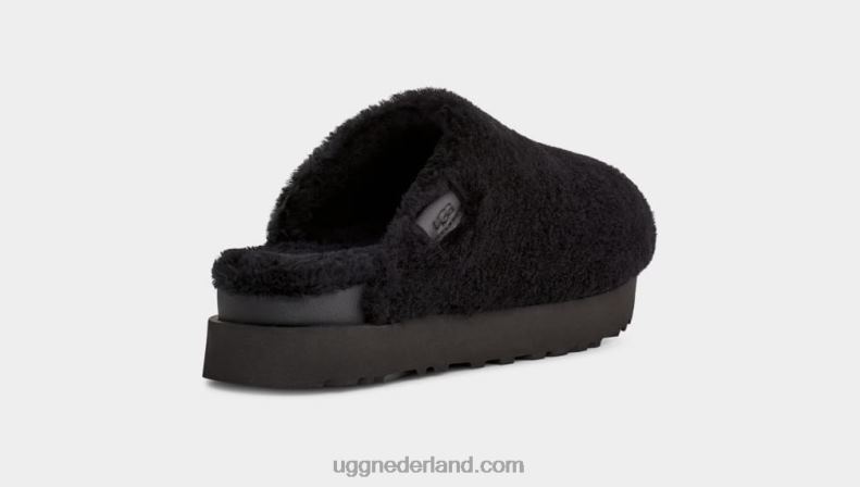 vrouwen zwart UGG fuzz suiker glijbaan 686ZP2100