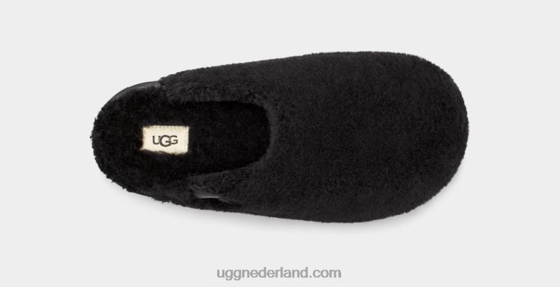 vrouwen zwart UGG fuzz suiker glijbaan 686ZP2100