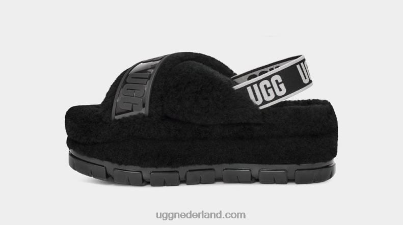 vrouwen zwart UGG fuzzita duidelijk 686ZP731