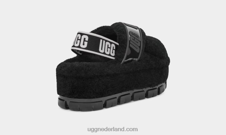 vrouwen zwart UGG fuzzita duidelijk 686ZP731