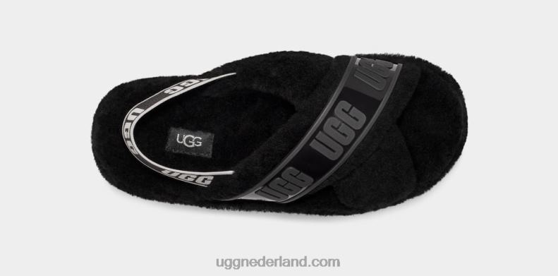 vrouwen zwart UGG fuzzita duidelijk 686ZP731