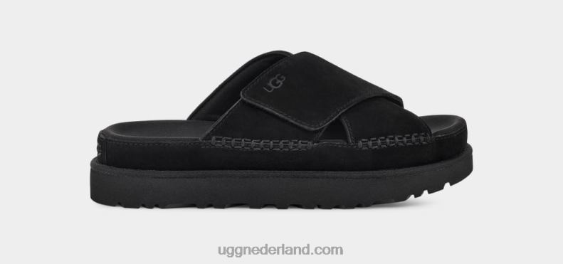 vrouwen zwart UGG goldenstar dwarsschuif 686ZP439