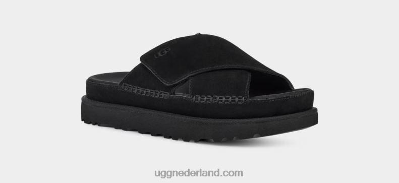 vrouwen zwart UGG goldenstar dwarsschuif 686ZP439
