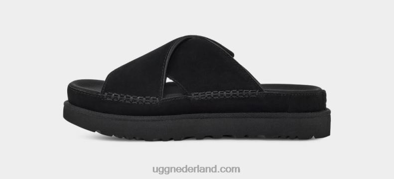 vrouwen zwart UGG goldenstar dwarsschuif 686ZP439