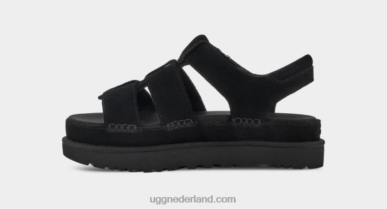 vrouwen zwart UGG gouden ster riem 686ZP456