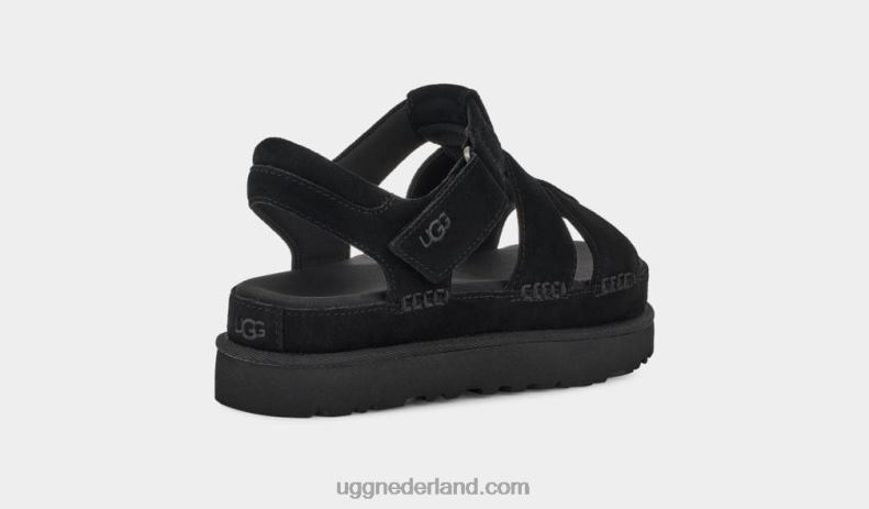 vrouwen zwart UGG gouden ster riem 686ZP456