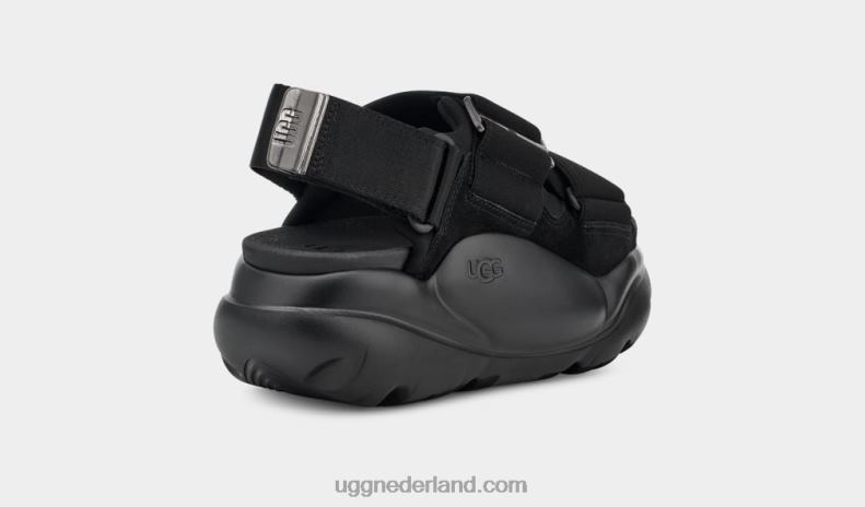 vrouwen zwart UGG la street sandaal suède 686ZP510