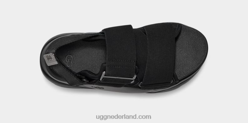 vrouwen zwart UGG la street sandaal suède 686ZP510