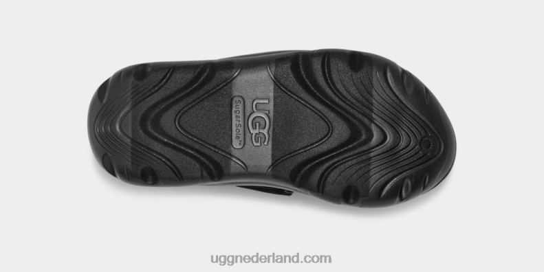 vrouwen zwart UGG la street sandaal suède 686ZP510