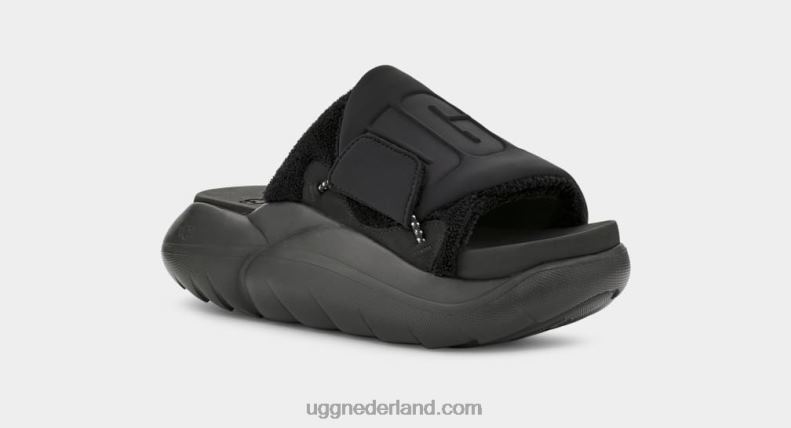 vrouwen zwart UGG la wolken glijbaan 686ZP528