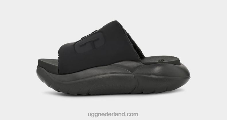 vrouwen zwart UGG la wolken glijbaan 686ZP528