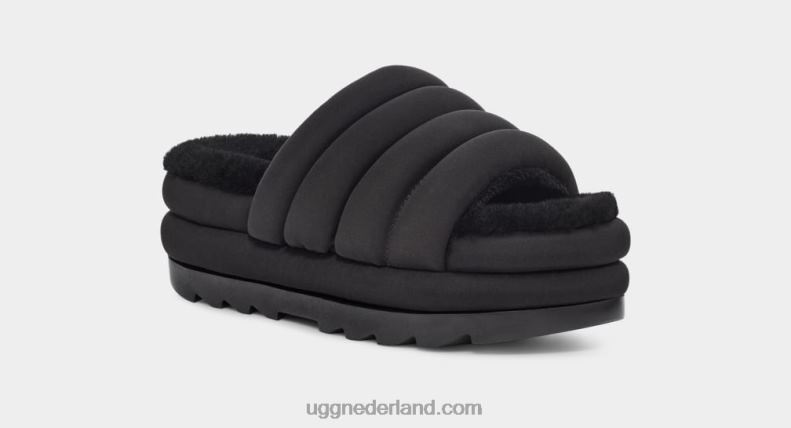 vrouwen zwart UGG maxi glijbaan 686ZP761