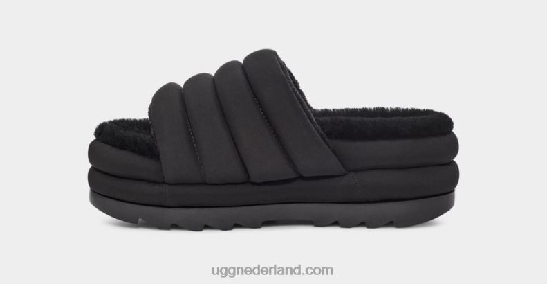 vrouwen zwart UGG maxi glijbaan 686ZP761