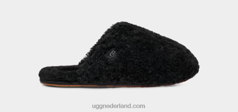 vrouwen zwart UGG maxi krullende dia 686ZP585