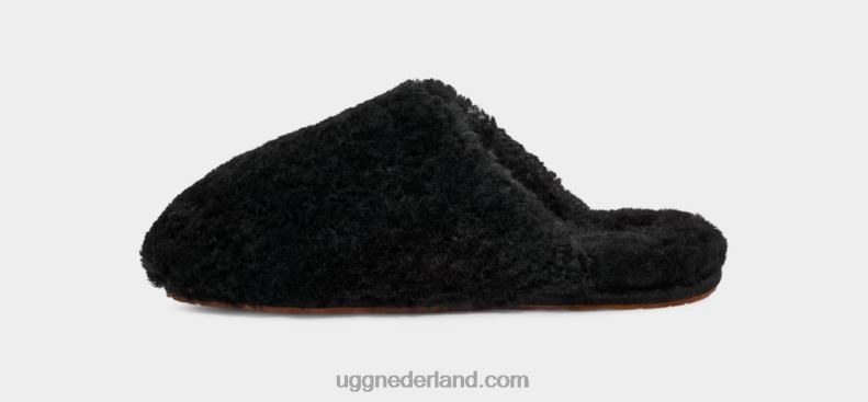 vrouwen zwart UGG maxi krullende dia 686ZP585