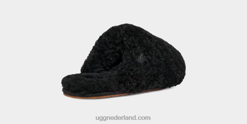 vrouwen zwart UGG maxi krullende dia 686ZP585