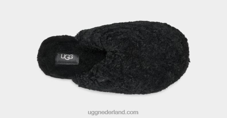 vrouwen zwart UGG maxi krullende dia 686ZP585